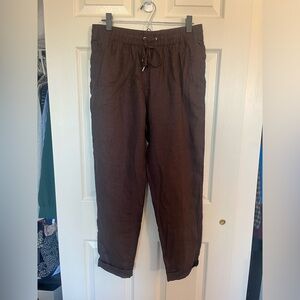 H&M Brown Linen Pants